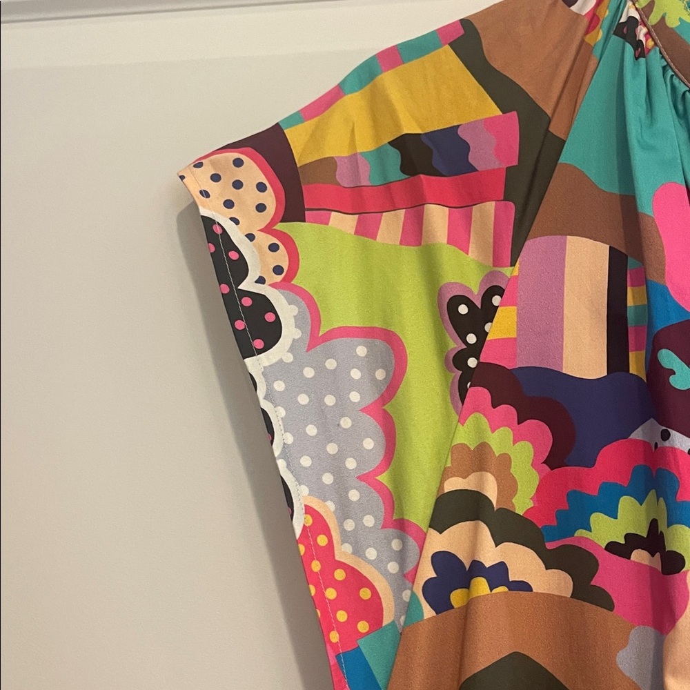 Crosby Colorful Printed Dress - Vibrant Multi-Color - Picture 3 of 7